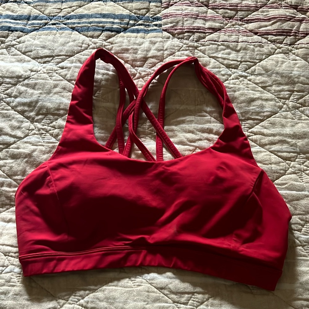 Lululemon Free To Be Serene Bra Dark Red